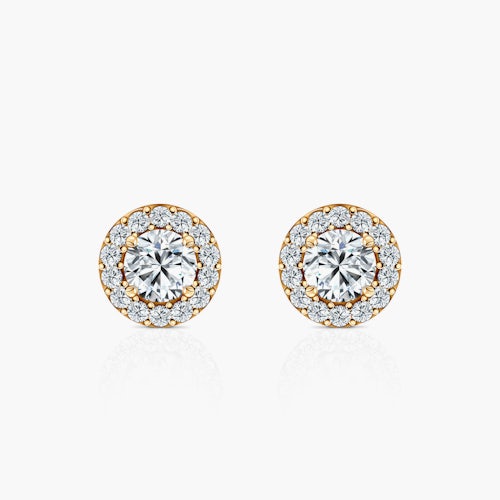 Kolczyki This is Love: złote, diamenty laboratoryjne